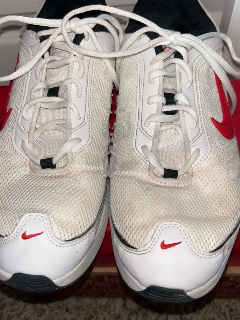 Nike Kids White, Red & Black Low-Top Sneakers - Picture 3 of 5